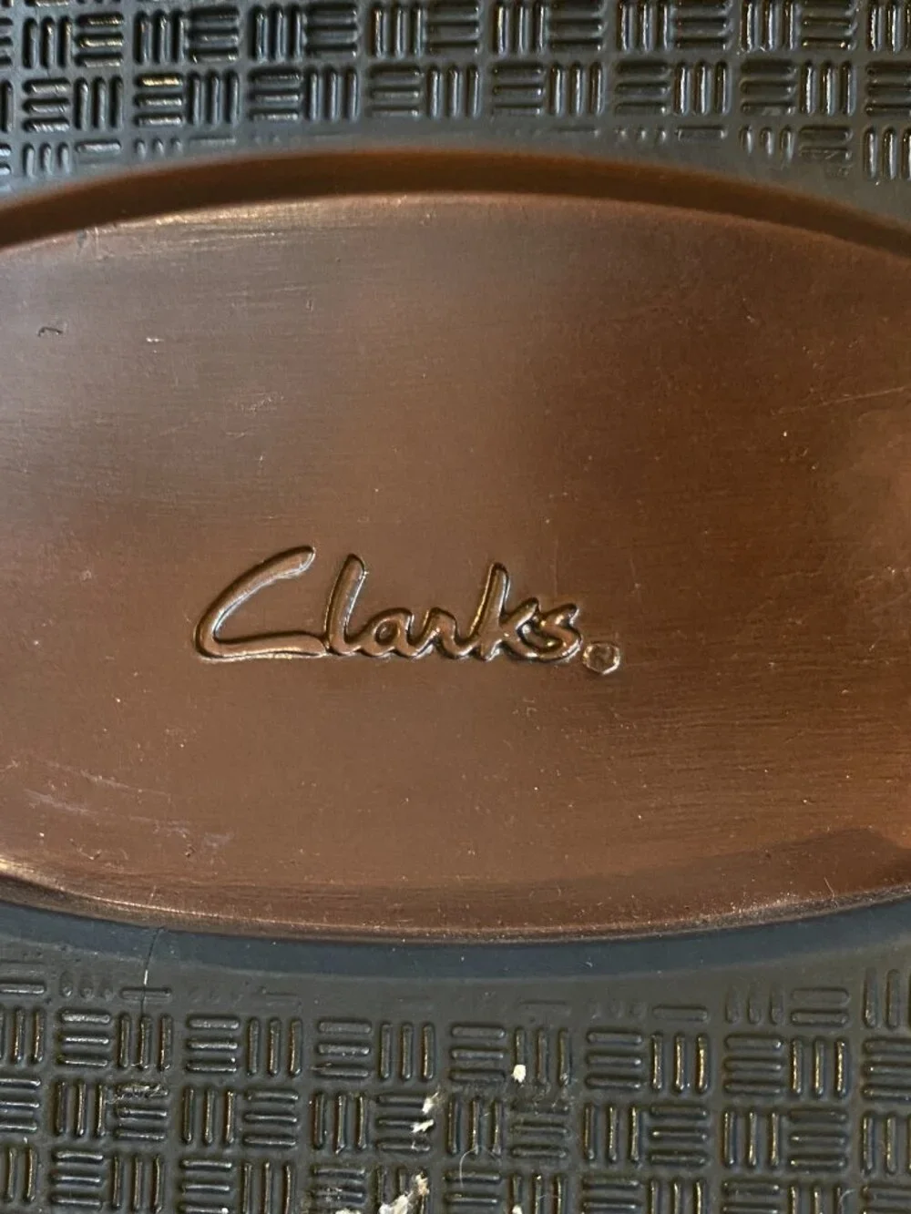CLARKS COLLECTION Mens Brown Round Toe Lace-Up Leather Chukka Boots 11-1/2 #80Q